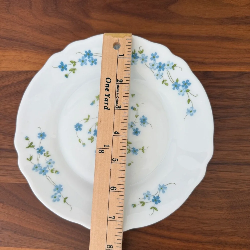 Vintage Arc Arcopal France Veronica Blue Floral 7.5